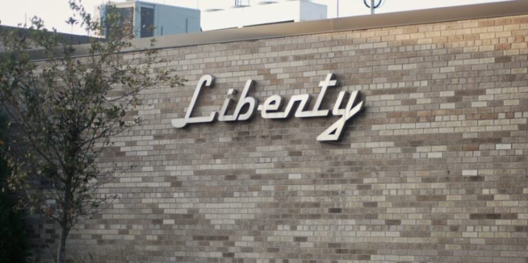 liberty center one on stone wall