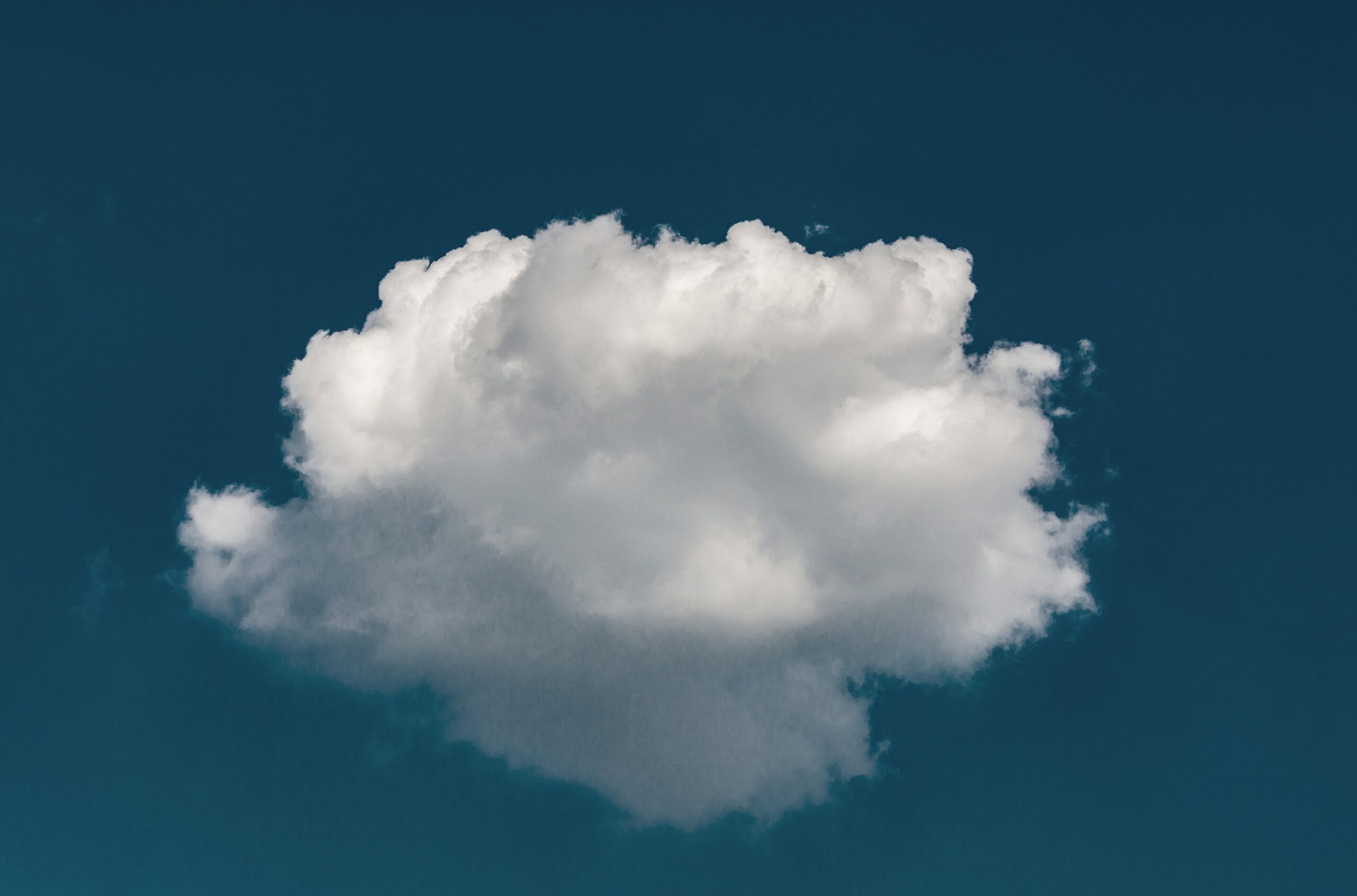 cloud in blue sky